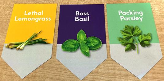 Custom printed plant labels