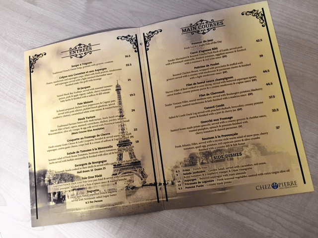 Restaurant Menus by G Force Printing