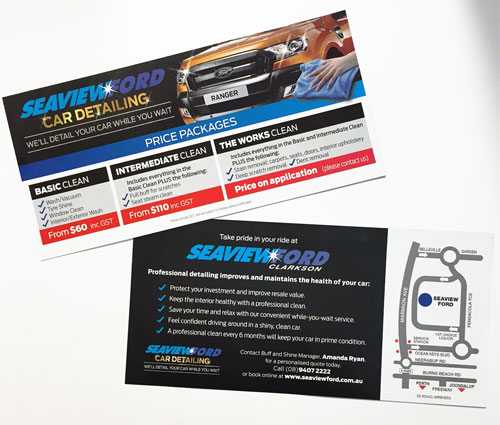 DL Double Sided Flyer Full Colour Offset Printed - G Force Printing Perth