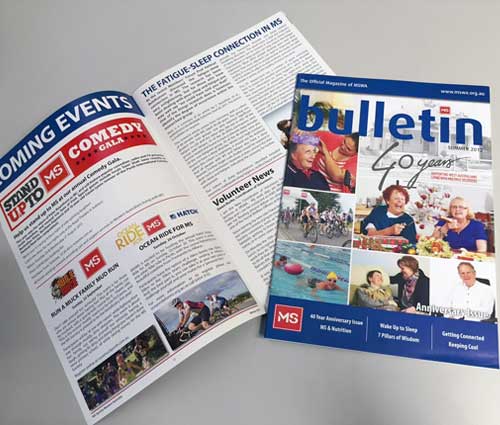 MS Printed Newsletters by G Force Printing Perth